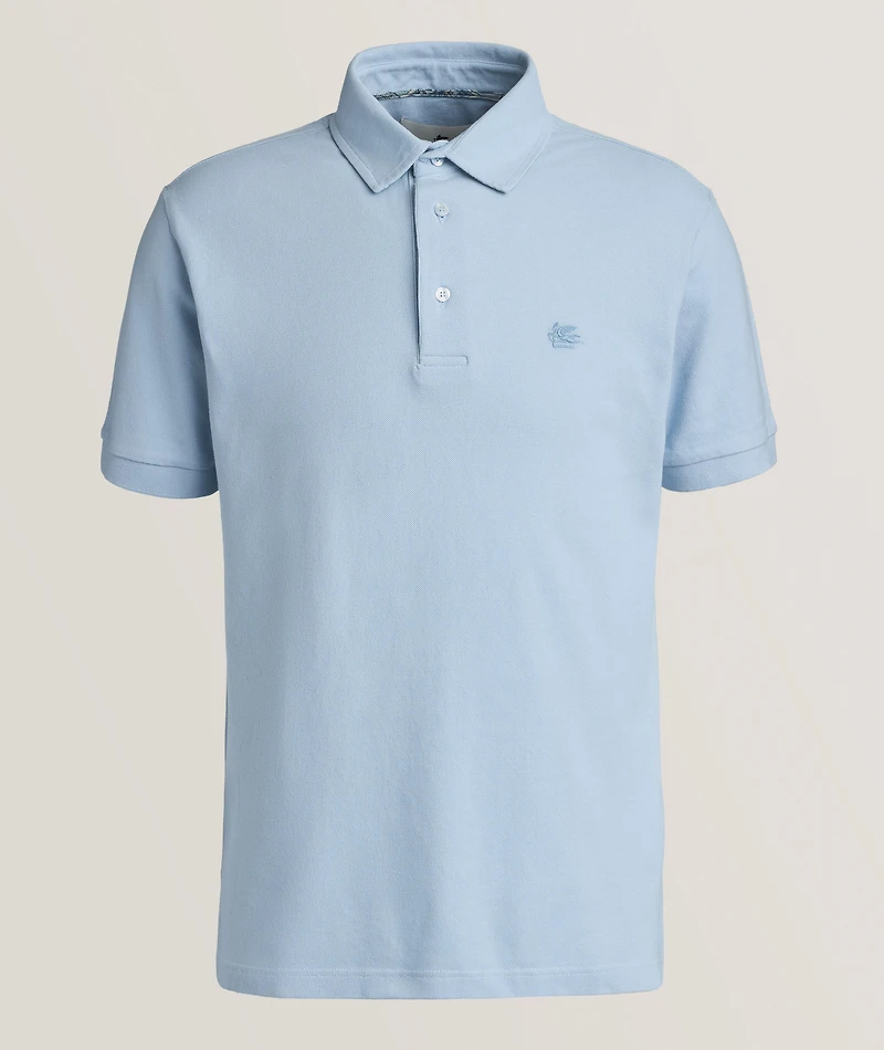 Paisley Under Collar Cotton Polo