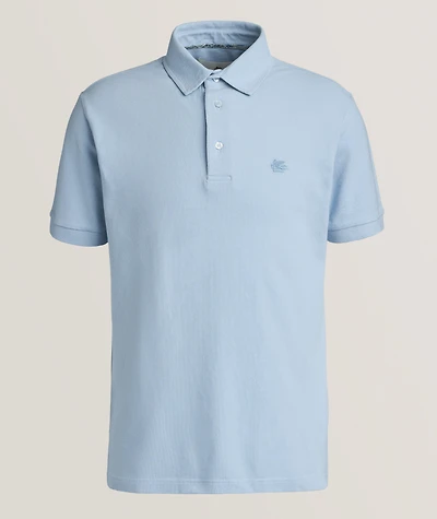 Paisley Under Collar Cotton Polo