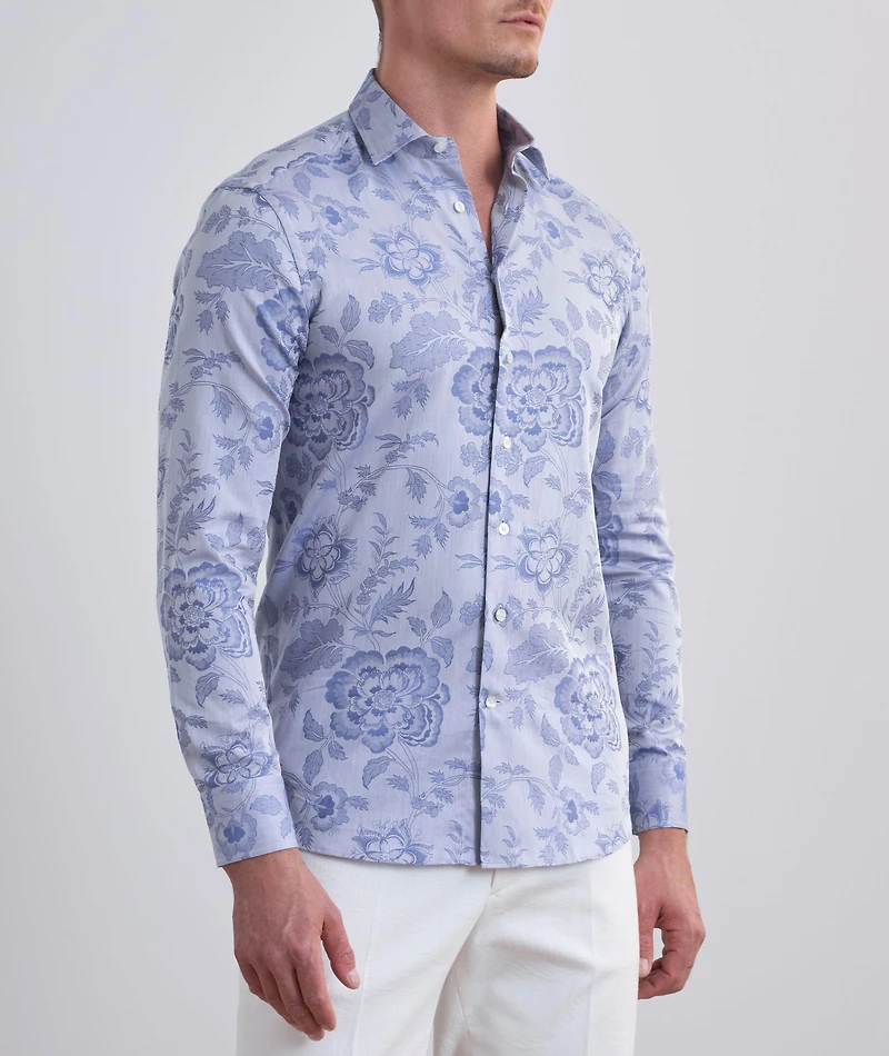 Floral Print Cotton Shirt