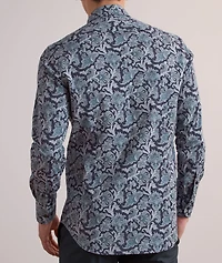 Floral Stretch-Cotton Shirt