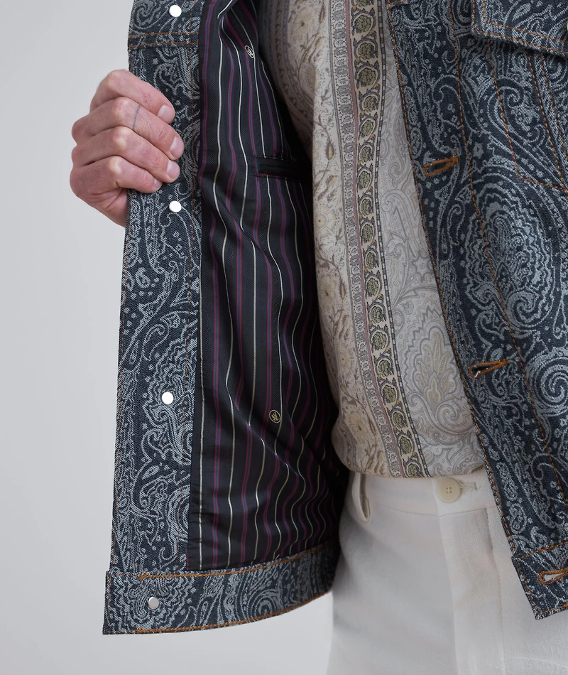 Paisley Denim Jacket