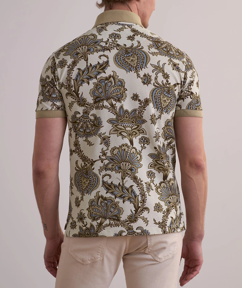 Floral Cotton Polo