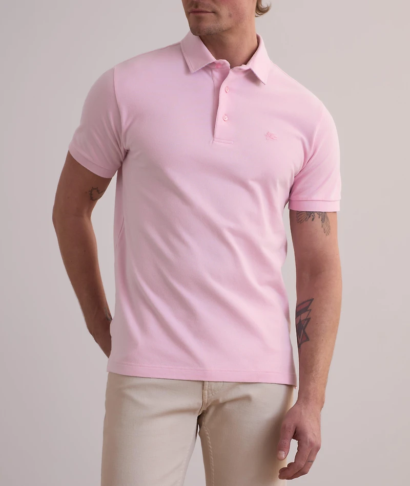 Paisley-Under Collar Cotton Polo