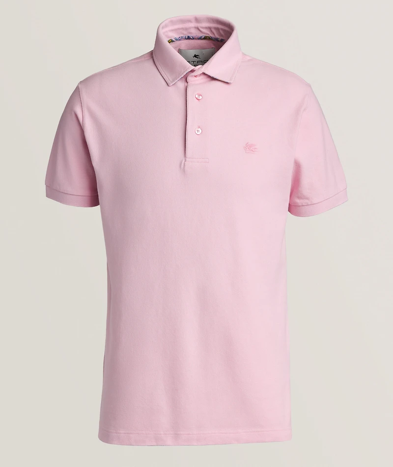 Paisley-Under Collar Cotton Polo