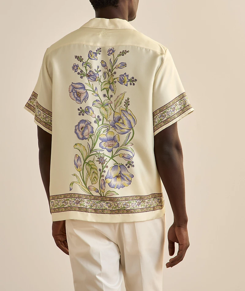 Floral Silk Camp Shirt
