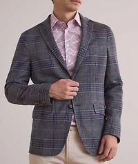 Check Cotton-Blend Sport Jacket