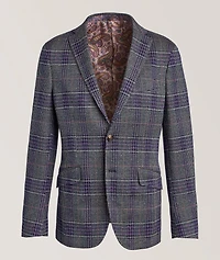 Check Cotton-Blend Sport Jacket