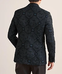 Floral Brocade Silk-Blend Evening Jacket