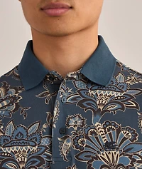 Floral-Print Cotton Polo