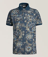 Floral-Print Cotton Polo