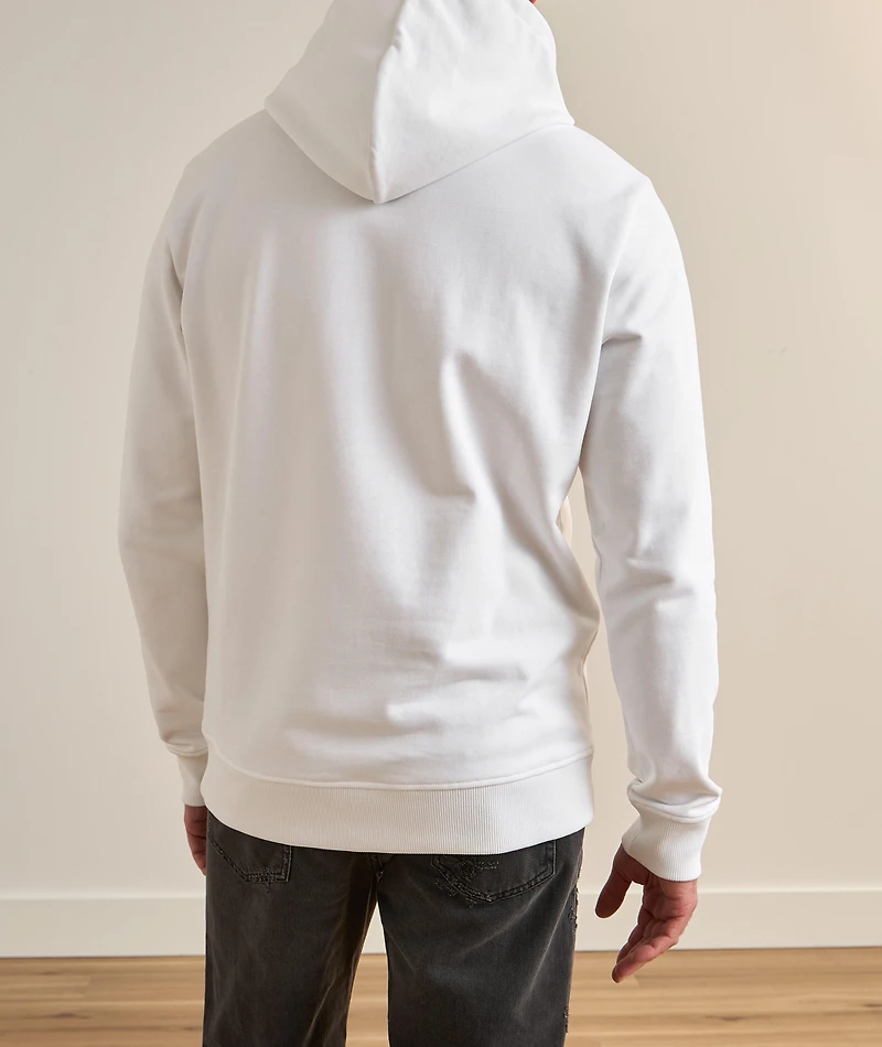 Embroidered Logo Hooded Sweater