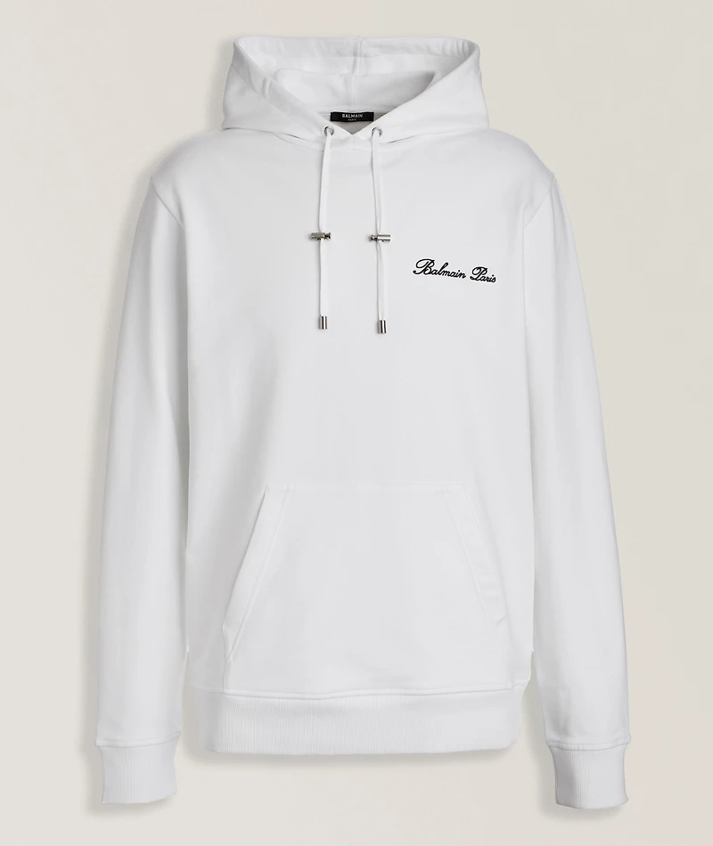Embroidered Logo Hooded Sweater