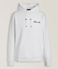 Embroidered Logo Hooded Sweater
