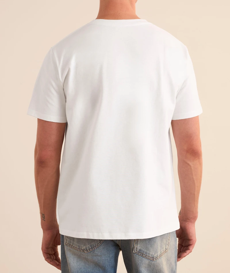 Flocked Cursive Logo T-Shirt