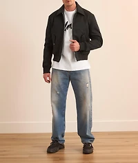 Flocked Cursive Logo T-Shirt