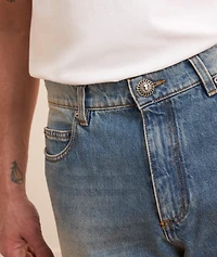 Distressed Loose-Fit Jeans