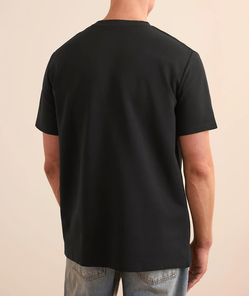Embroidered Logo Cotton-Blend T-Shirt