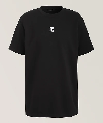 Embroidered Logo Cotton-Blend T-Shirt