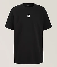 Embroidered Logo Cotton-Blend T-Shirt