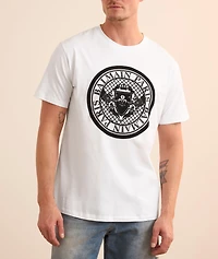 Velvet Emblem Logo Cotton T-Shirt