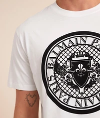 Velvet Emblem Logo Cotton T-Shirt