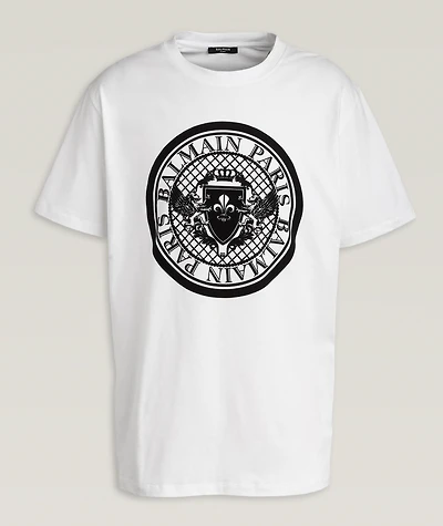 Velvet Emblem Logo Cotton T-Shirt