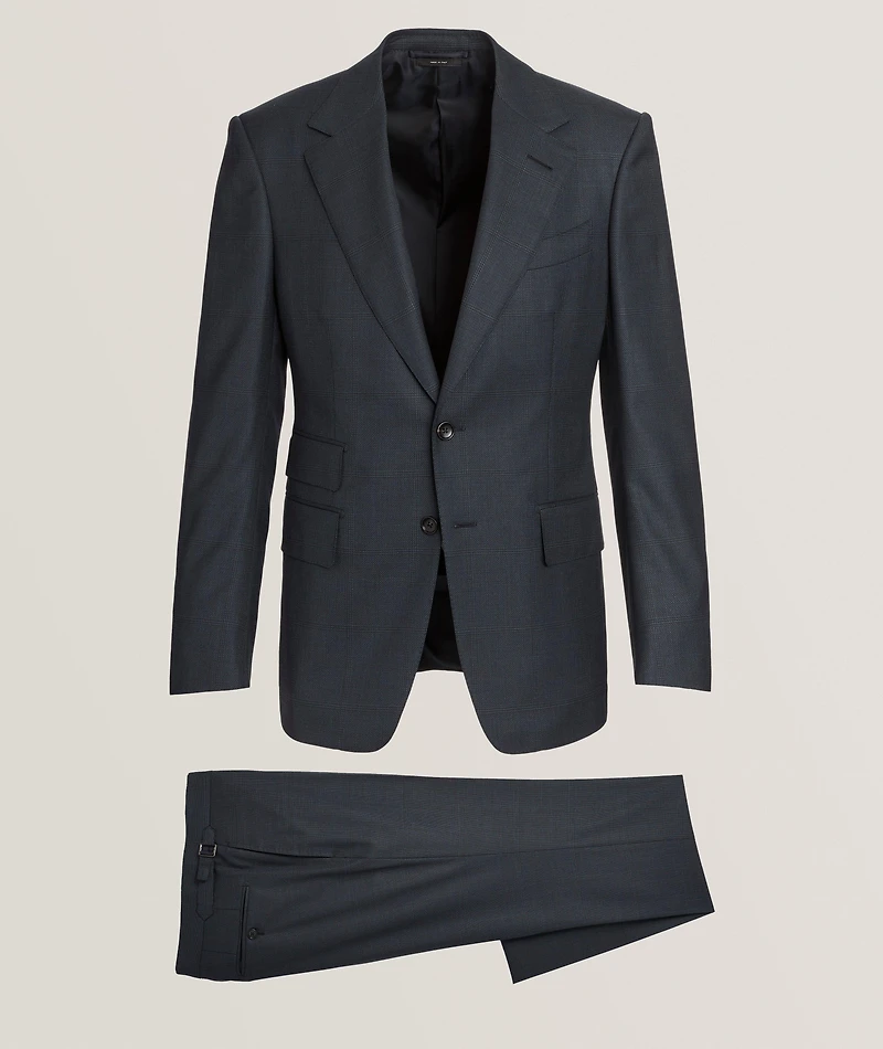 Shelton Windown Check Stretch-Wool Suit