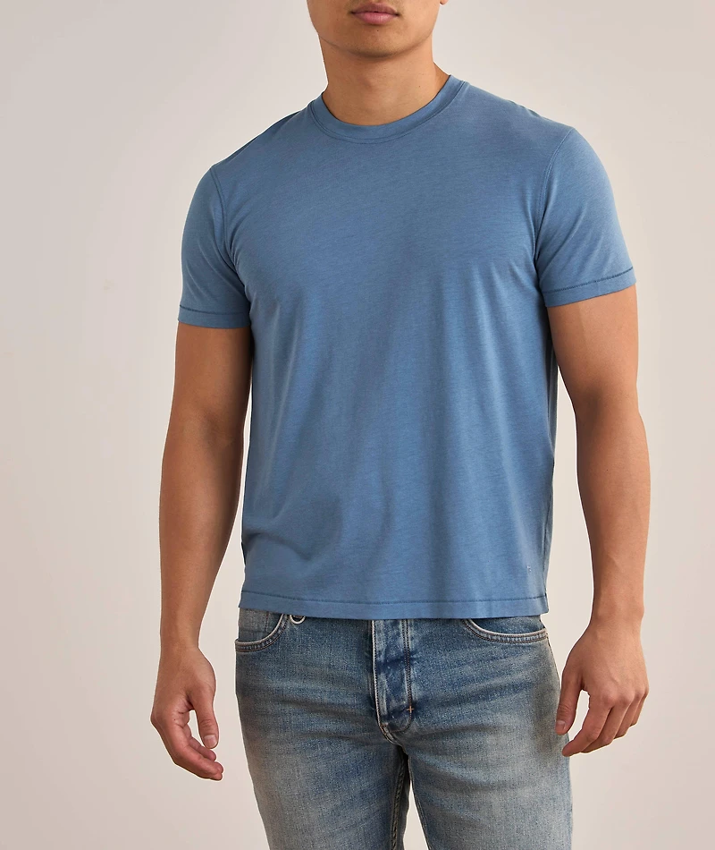 Lyocell-Cotton Crewneck T-Shirt