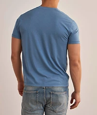 Lyocell-Cotton Crewneck T-Shirt