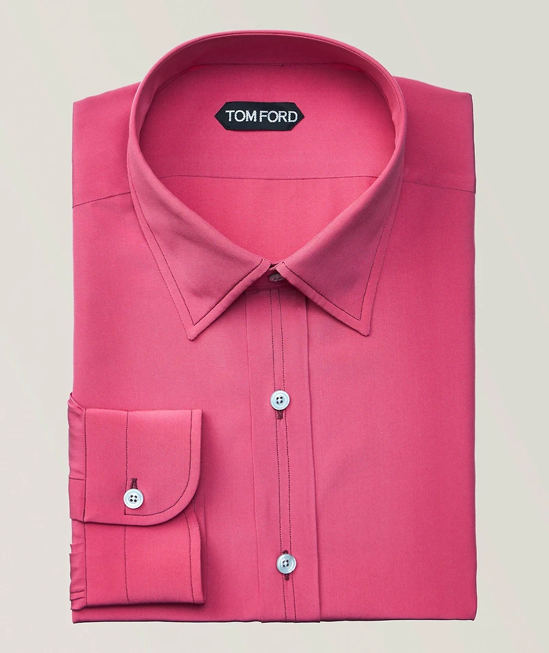 Silk Crepe de Chine Dress Shirt