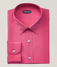 Silk Crepe de Chine Dress Shirt