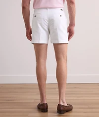 Cotton Satin Tailored Shorts