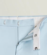 Shelton Wool-Silk Twill Dress Pants