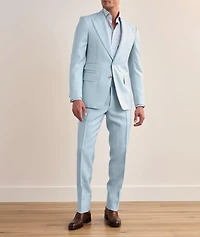 Shelton Wool-Silk Twill Dress Pants