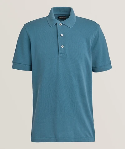Lyocell-Cotton Piquet Polo