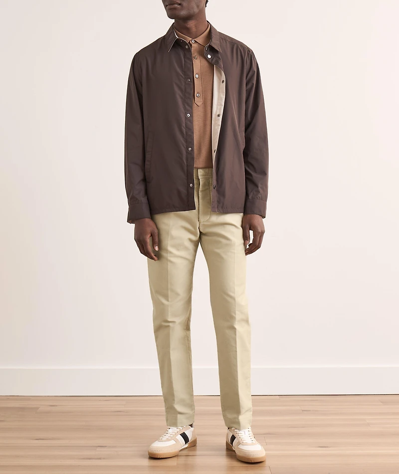 Brushed Cotton Satin Chinos
