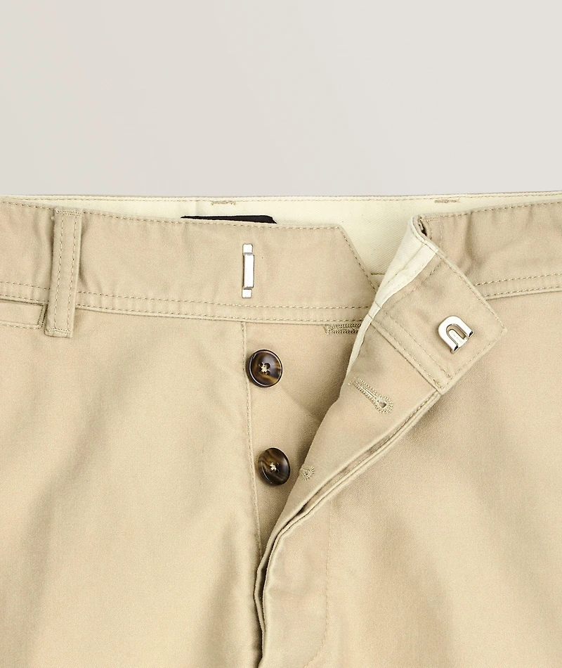 Brushed Cotton Satin Chinos