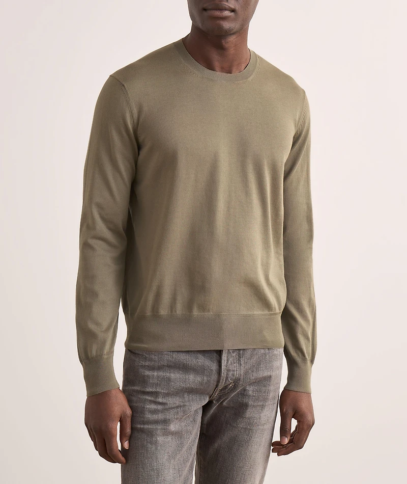 Pure Cotton Crewneck Sweater