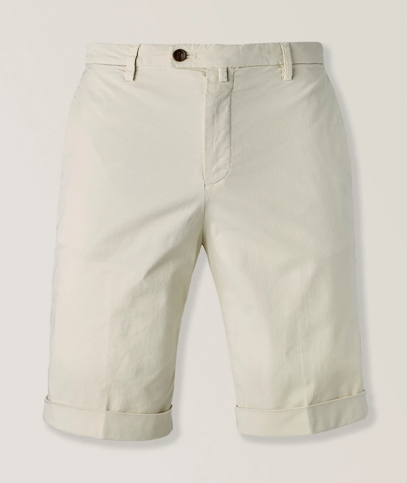 Stretch-Cotton Bermuda Shorts