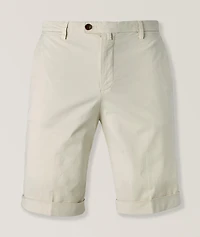 Stretch-Cotton Bermuda Shorts