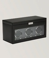 Triple Watch Winder with Storage