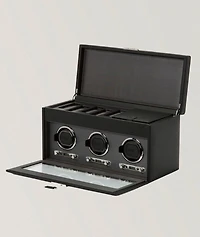 Triple Watch Winder with Storage