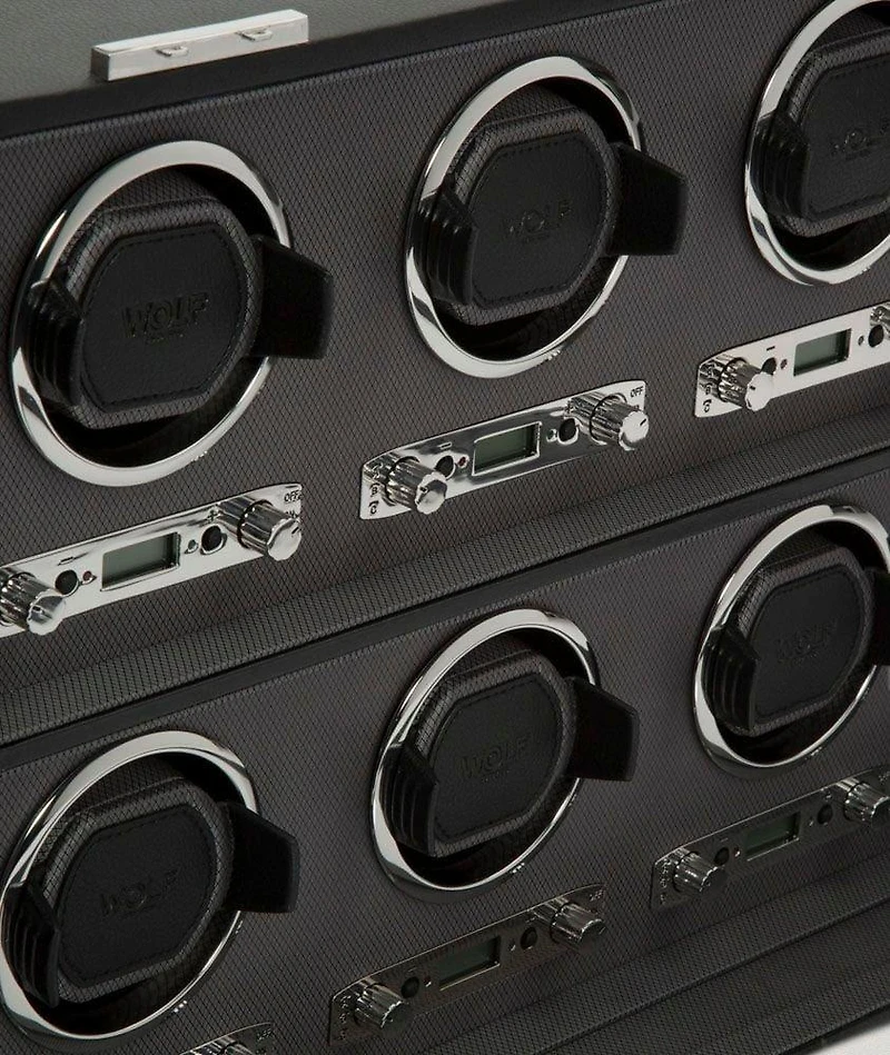 Viceroy Black 8-Piece Watch Winder