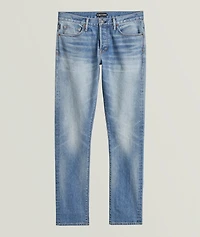 Selvedge Slim-Fit Faded Jeans