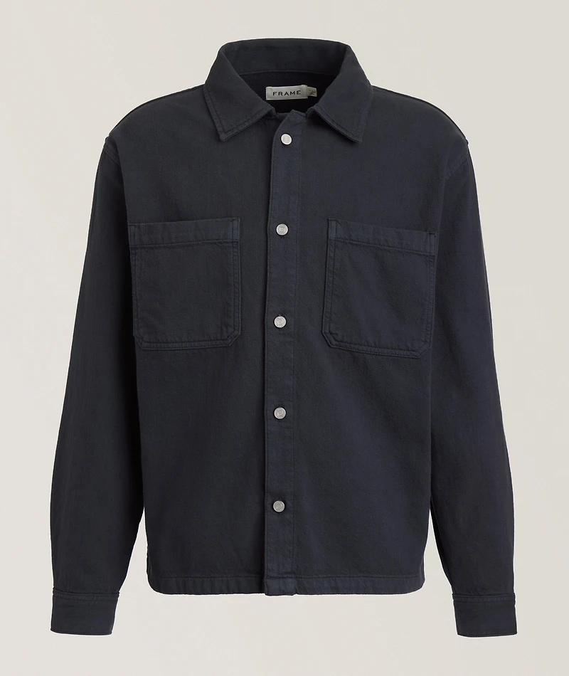 Terry Cotton Double Pocket Overshirt