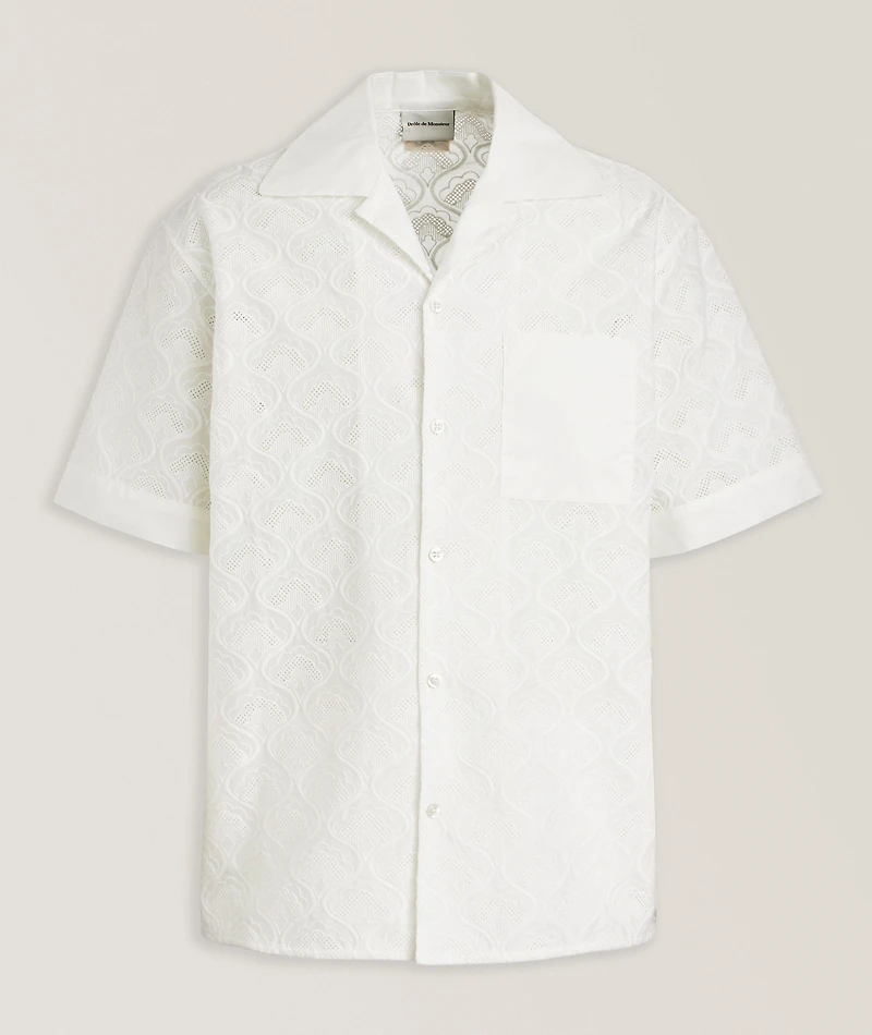 Cotton Eyelet Shirt