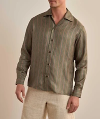 Rayures Fleuries Silk Shirt
