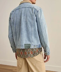 Corduroy Collar Denim Jacket