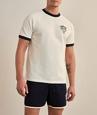 Embroidered Cup Logo Cotton Piqué T-Shirt