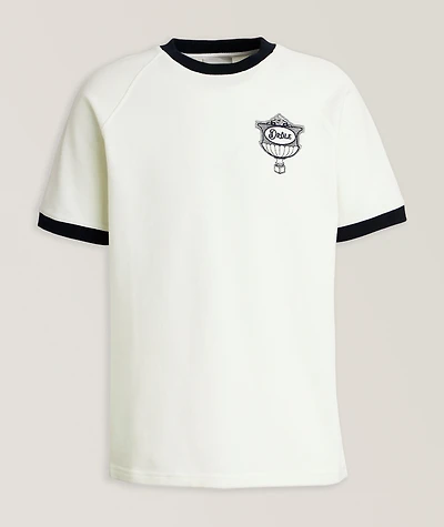 Embroidered Cup Logo Cotton Piqué T-Shirt